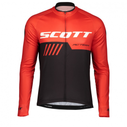 Scott RC TEAM 10 Fahrradbekleidung Radtrikot Langarm fiery red/black G6JQH