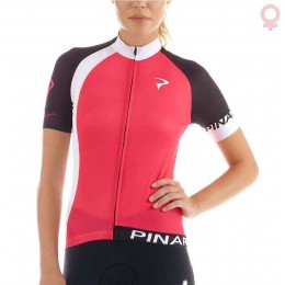2016 Pinarello Fahrradbekleidung Radtrikot Rot Damen 7M1NX