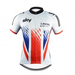 2016 SKY British Fahrradtrikot Radsport Rot weiß 00YD2