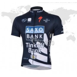 2013 Saxo Bank Tinkoff Pro Team outlet Fahrradtrikot Radsport donker blau 0OFL1