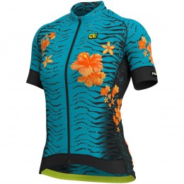 Damen Ale Graphics PRR Savana-turquoise oranje Fahrradbekleidung Radtrikot 19SY1