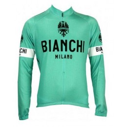 2016 BIANCHI-MILANO Fahrradbekleidung Radtrikot Langarmen blau Q9FEM