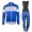 2018 Quick Step Floors blau Fahrradbekleidung Set Langarmtrikot+Lange Trägerhose Y7HKH
