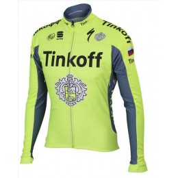 2016 Tinkoff Fahrradbekleidung Radtrikot Langarm vliezen lichtgrün MGLLP