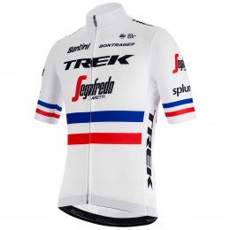 Trek Segafredo 2019 French Champion Fahrradbekleidung Radtrikot T1XI4
